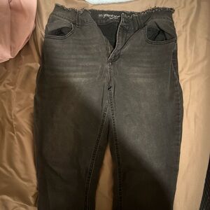 Black Distressed Jeans